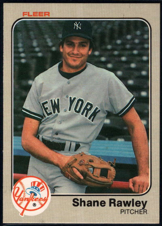 1983 Fleer #394 Shane Rawley VG New York Yankees 