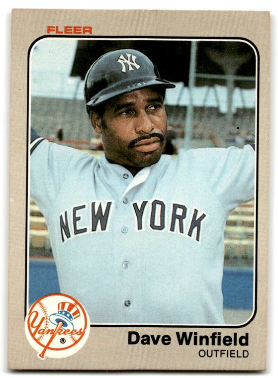 1983 Fleer #398 Dave Winfield VG New York Yankees 