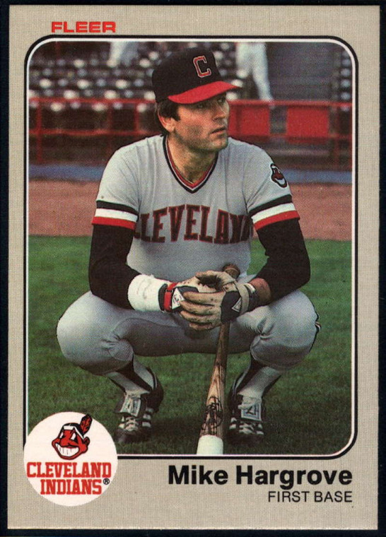 1983 Fleer #409 Mike Hargrove VG Cleveland Indians 