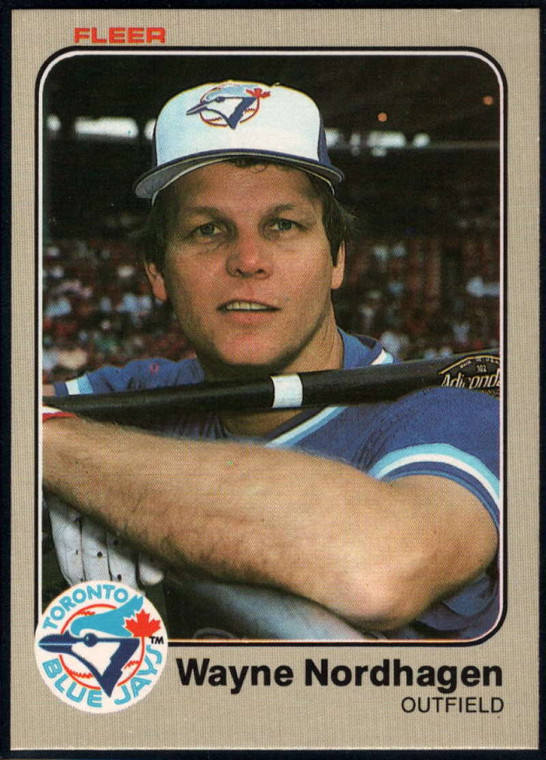 1983 Fleer #438 Wayne Nordhagen VG Toronto Blue Jays 