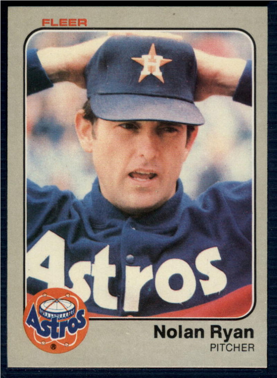 1983 Fleer #463 Nolan Ryan VG Houston Astros 