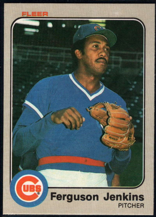 1983 Fleer #498 Fergie Jenkins VG Chicago Cubs 