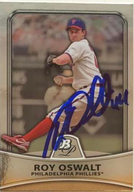 Roy Oswalt Autographed 2010 Bowman Platinum #78