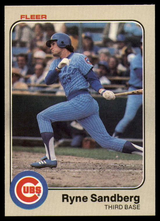 SOLD 32953 1983 Fleer #507 Ryne Sandberg VG RC Rookie Chicago Cubs 