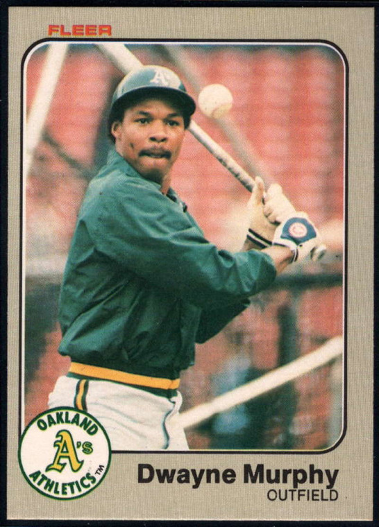 1983 Fleer #528 Dwayne Murphy VG Oakland Athletics 