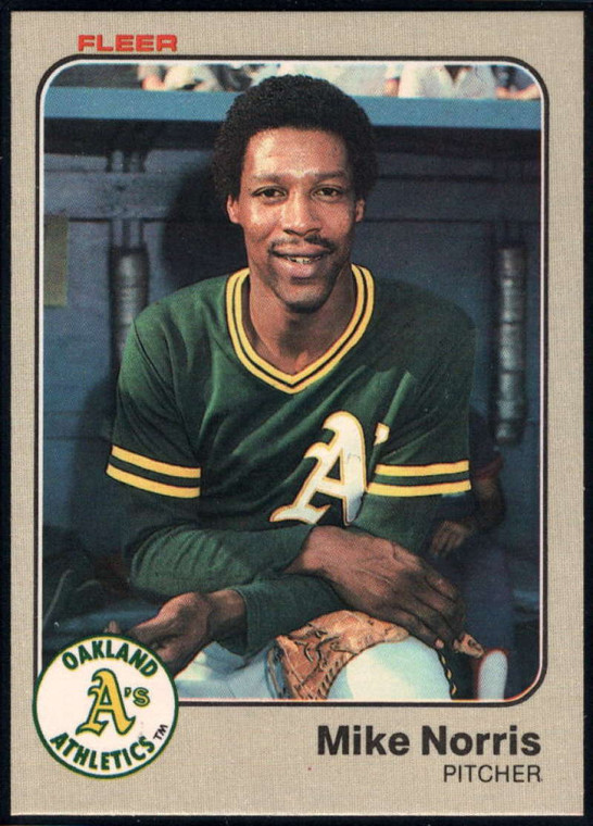 1983 Fleer #530 Mike Norris VG Oakland Athletics 