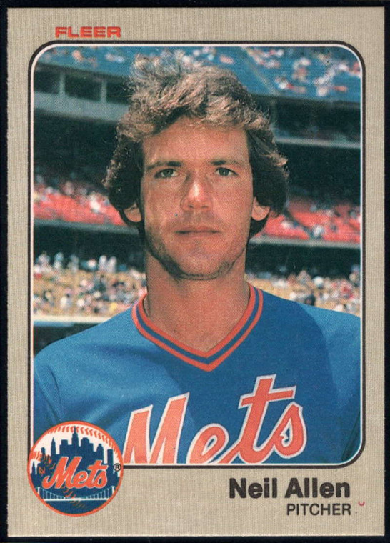 1983 Fleer #536 Neil Allen VG New York Mets 
