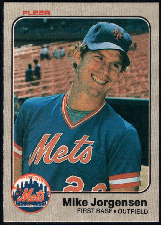1983 Fleer #547 Mike Jorgensen VG New York Mets 