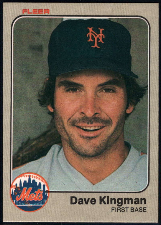 1983 Fleer #548 Dave Kingman VG New York Mets 