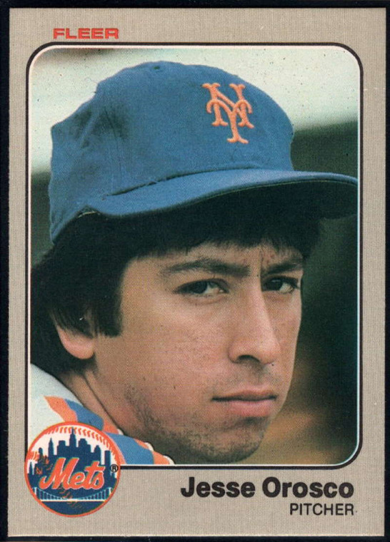 1983 Fleer #550 Jesse Orosco VG New York Mets 