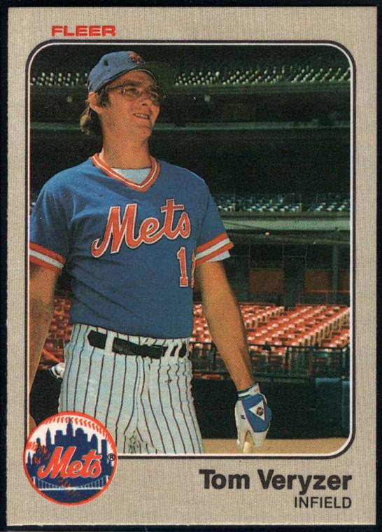 1983 Fleer #559 Tom Veryzer VG New York Mets 