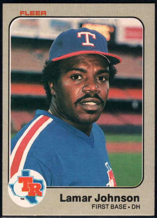 1983 Fleer #571 Lamar Johnson VG Texas Rangers 