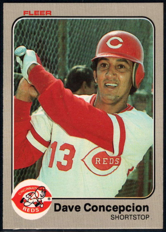 1983 Fleer #588 Dave Concepcion VG Cincinnati Reds 