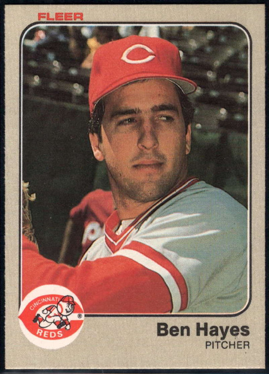 1983 Fleer #591 Ben Hayes VG RC Rookie Cincinnati Reds 