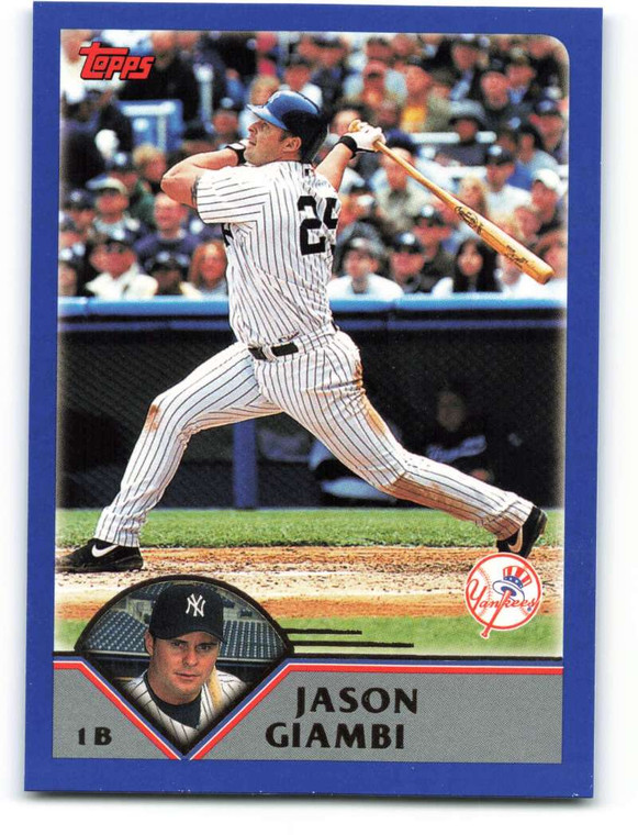 2003 Topps #30 Jason Giambi VG New York Yankees 