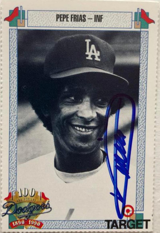 Pepe Frias Autographed 1990 Dodgers Target #260