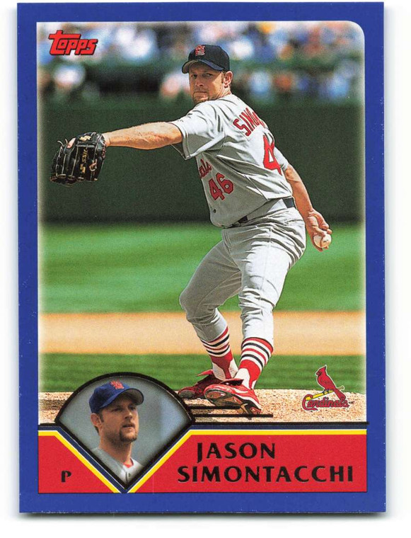 2003 Topps #49 Jason Simontacchi VG St. Louis Cardinals 