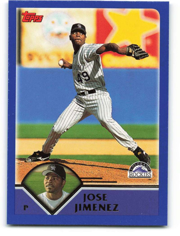 2003 Topps #51 Jose Jimenez VG Colorado Rockies 