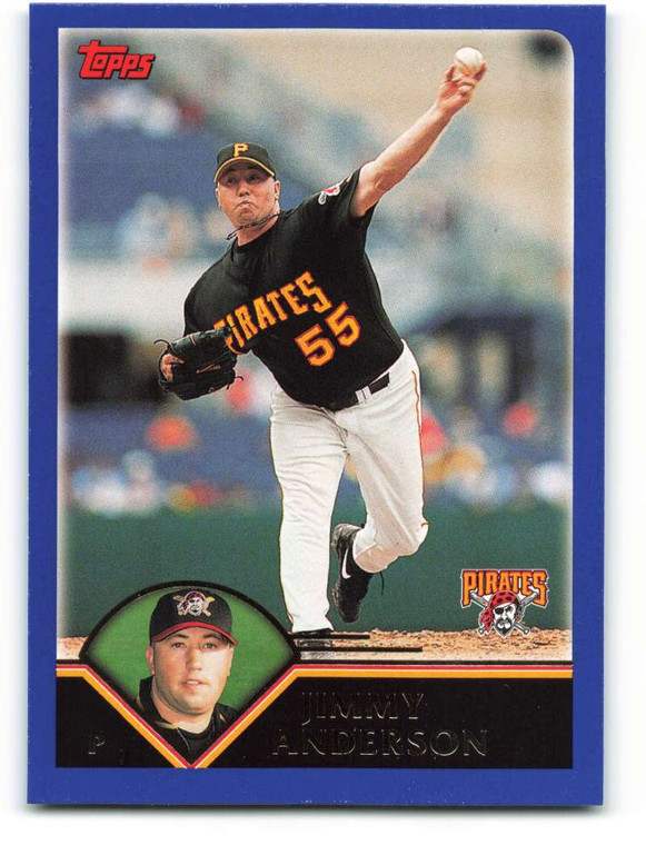 2003 Topps #78 Jimmy Anderson VG Pittsburgh Pirates 