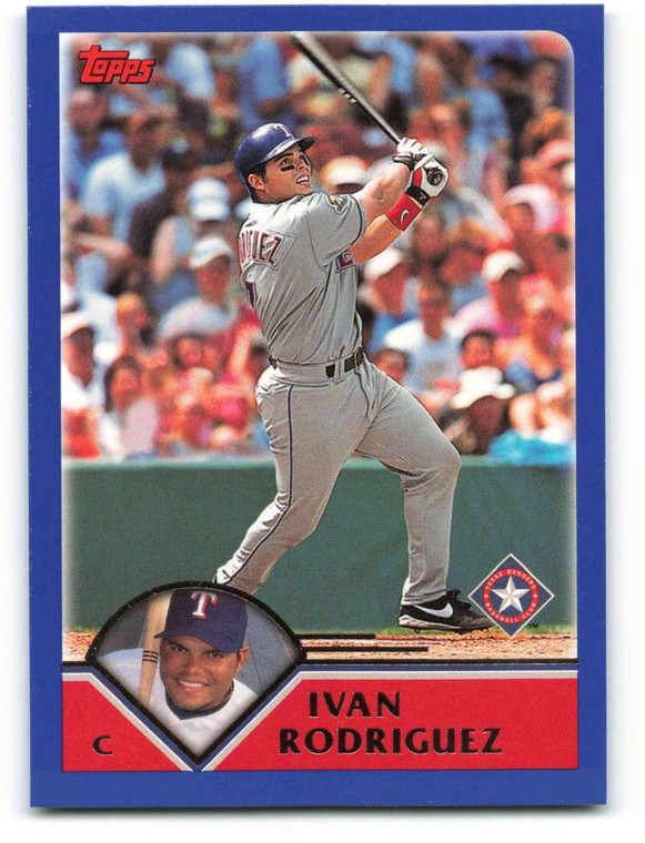 2003 Topps #80 Ivan Rodriguez VG Texas Rangers 