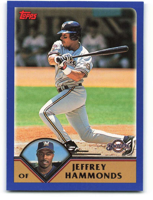 2003 Topps #92 Jeffrey Hammonds VG Milwaukee Brewers 