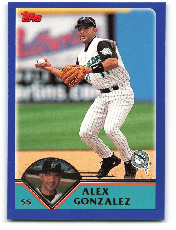 2003 Topps #96 Alex Gonzalez VG Florida Marlins 