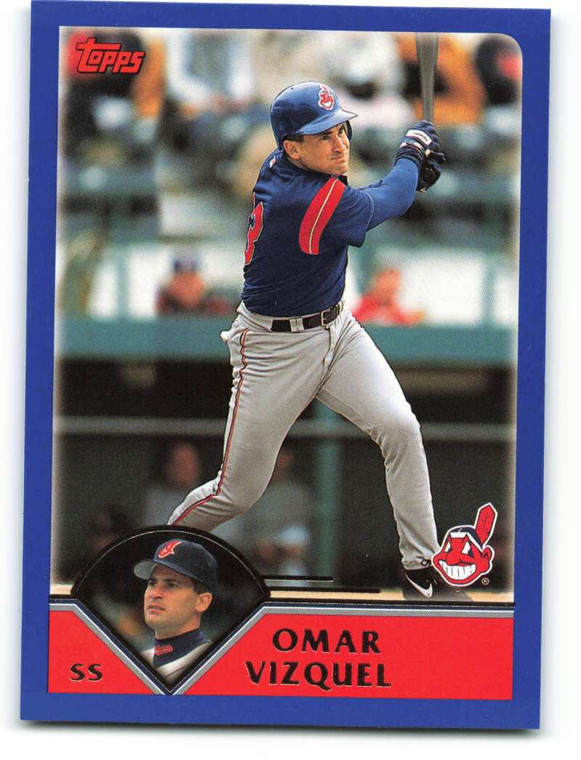 2003 Topps #98 Omar Vizquel VG Cleveland Indians 