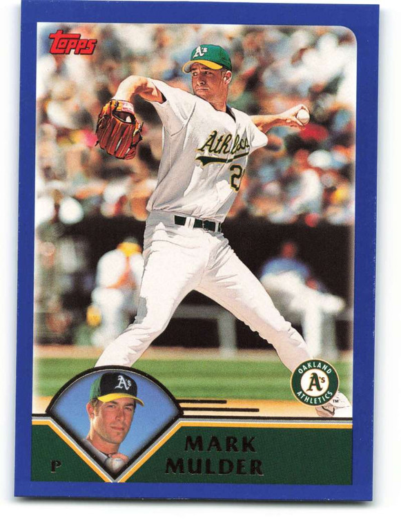 2003 Topps #116 Mark Mulder VG Oakland Athletics 