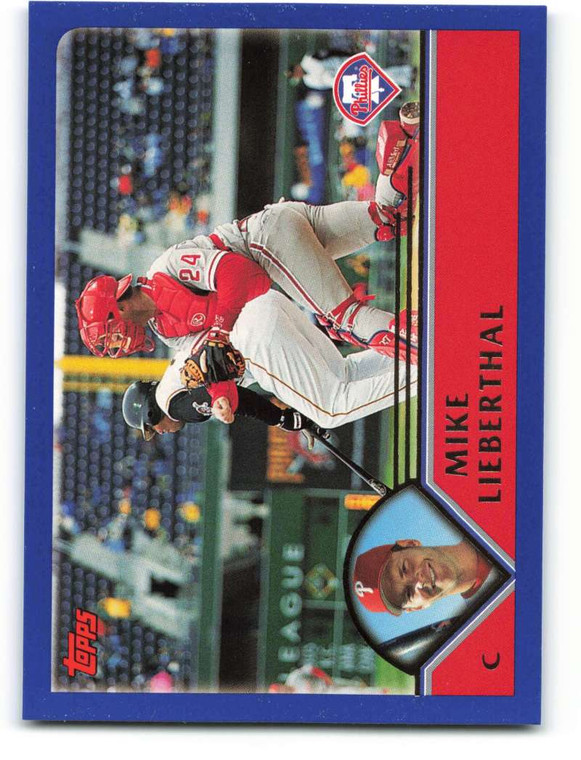 2003 Topps #117 Mike Lieberthal VG Philadelphia Phillies 