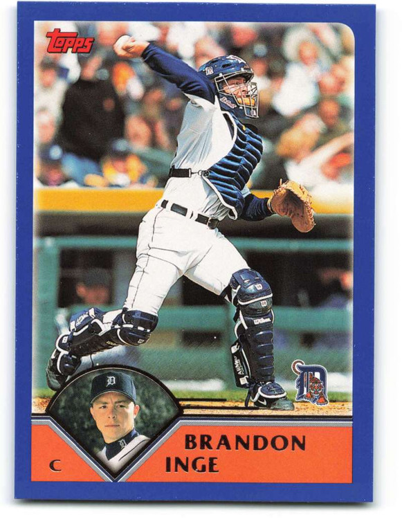 2003 Topps #139 Brandon Inge VG Detroit Tigers 