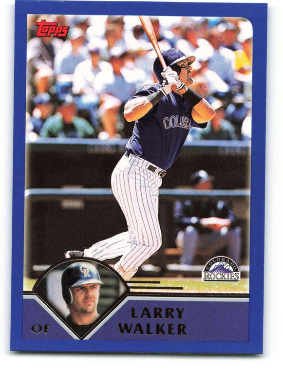 2003 Topps #140 Larry Walker VG Colorado Rockies 