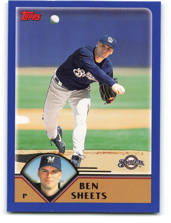 2003 Topps #147 Ben Sheets VG Milwaukee Brewers 