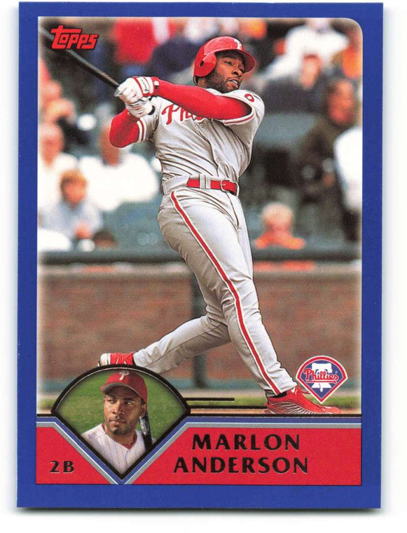 2003 Topps #155 Marlon Anderson VG Philadelphia Phillies 