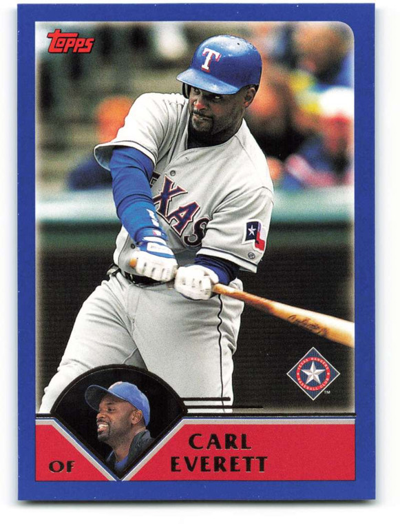 2003 Topps #163 Carl Everett VG Texas Rangers 