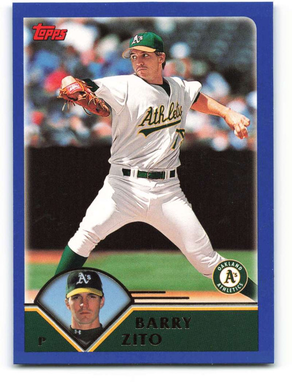 2003 Topps #180 Barry Zito VG Oakland Athletics 