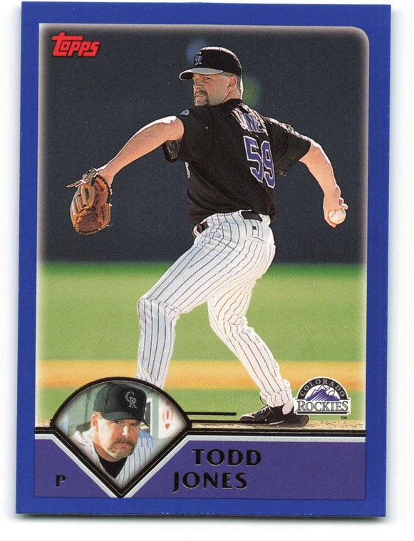 2003 Topps #213 Todd Jones VG Colorado Rockies 