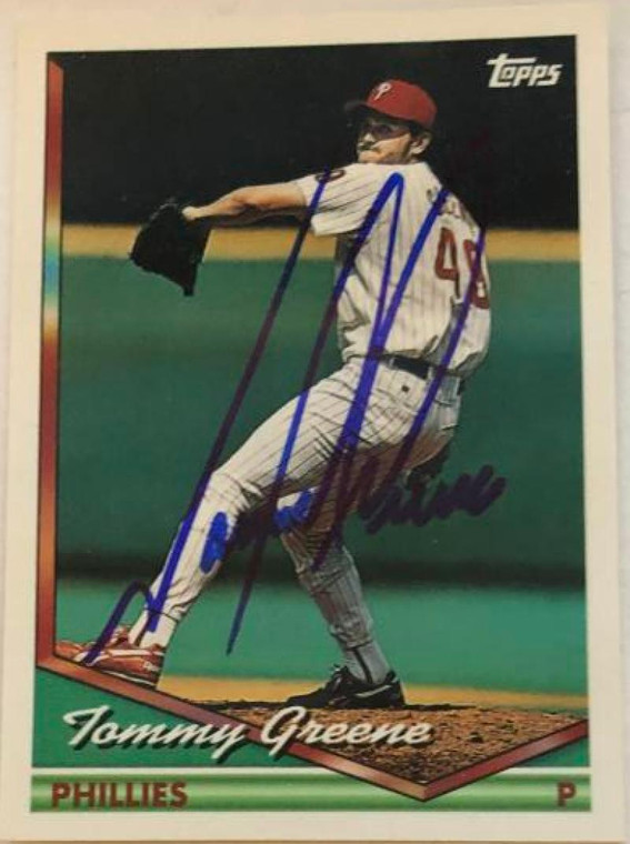 Tommy Greene Autographed 1994 Topps #570