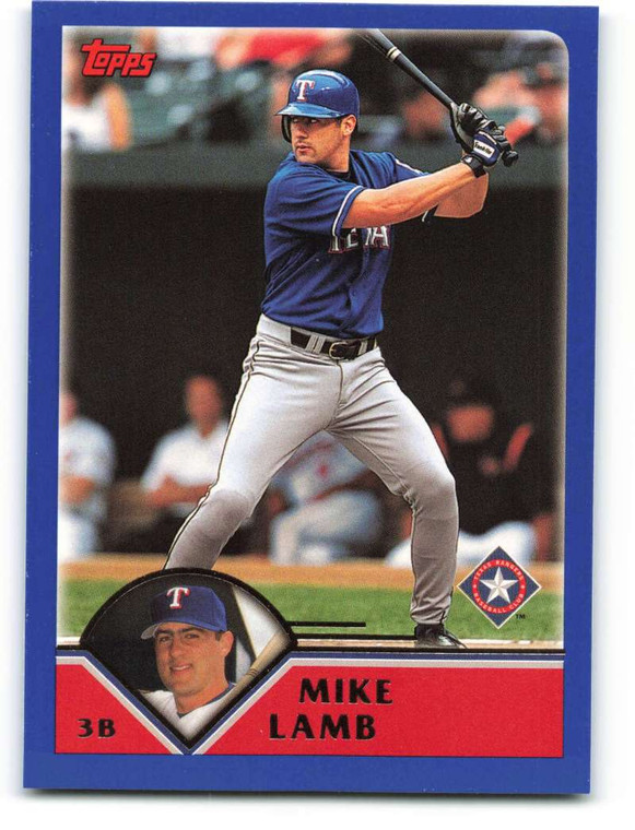 2003 Topps #245 Mike Lamb VG Texas Rangers 
