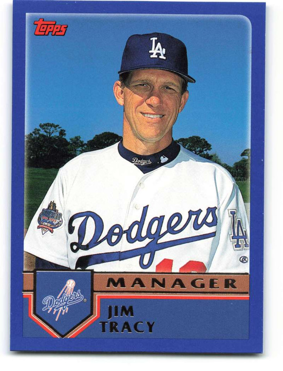 2003 Topps #276 Jim Tracy MG VG Los Angeles Dodgers 
