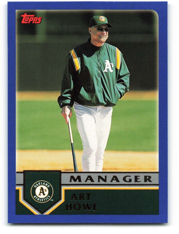 2003 Topps #282 Art Howe MG VG Oakland Athletics 