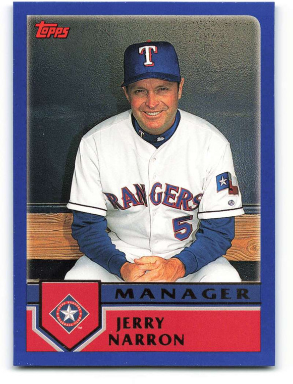 2003 Topps #290 Jerry Narron MG VG Texas Rangers 