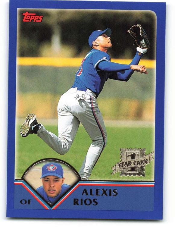 2003 Topps #307 Alex Rios VG RC Rookie Toronto Blue Jays 