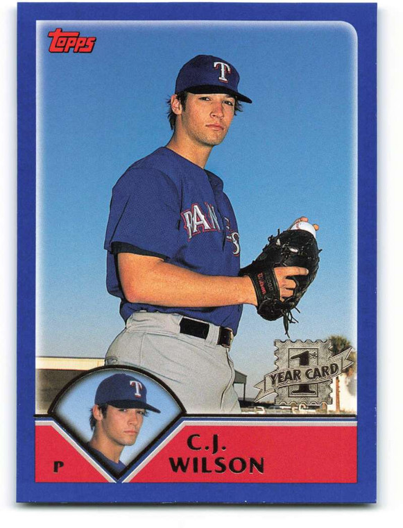 2003 Topps #313 C.J. Wilson VG Texas Rangers 