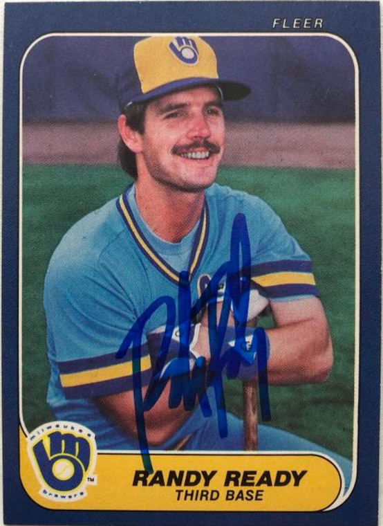 Randy Ready Autographed 1986 Fleer #498