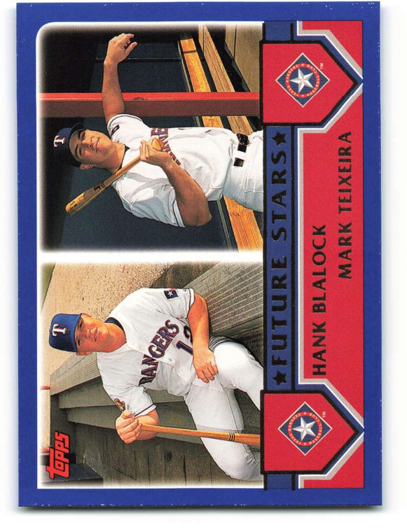 2003 Topps #324 Hank Blalock/Mark Teixeira VG Texas Rangers 