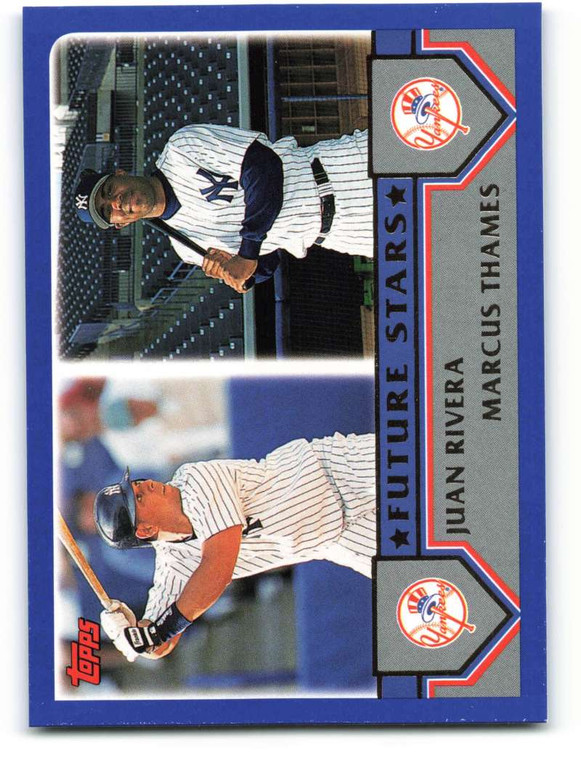 2003 Topps #330 Juan Rivera/Marcus Thames VG New York Yankees 