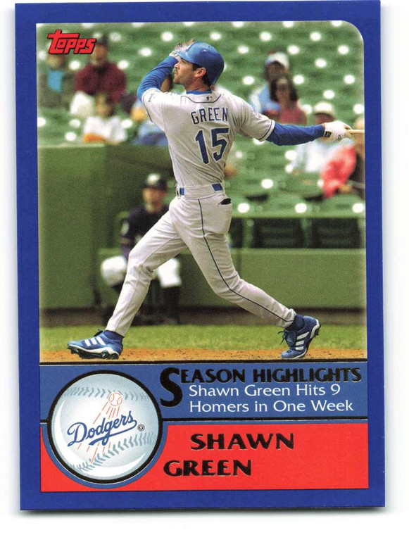 2003 Topps #333 Shawn Green HL VG Los Angeles Dodgers 