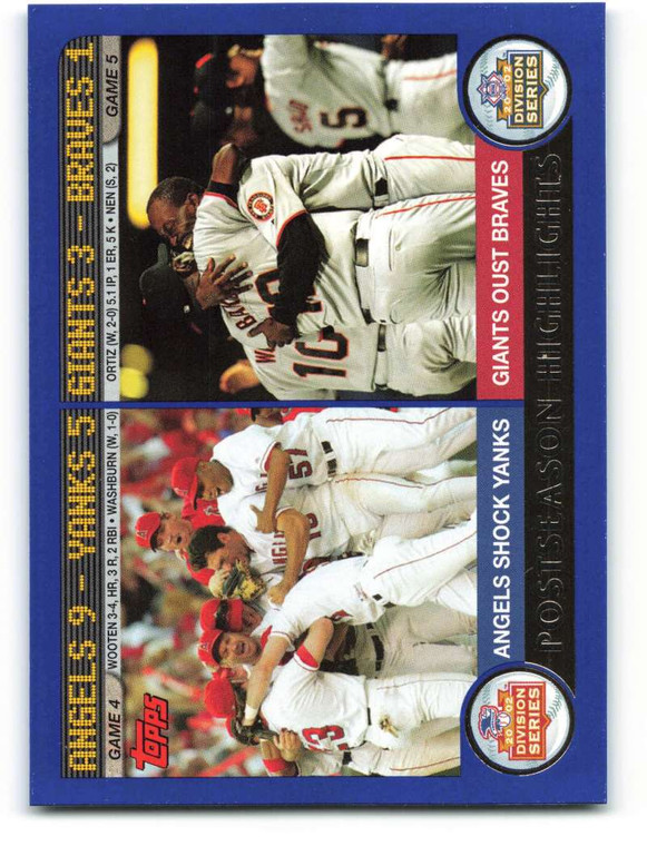 2003 Topps #351 Angels & Giants Team Shots HL VG Anaheim Angels/San Francisco Giants 