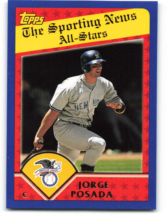 2003 Topps #363 Jorge Posada AS VG New York Yankees 