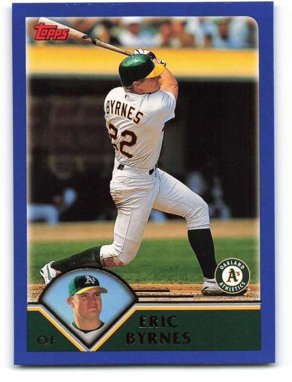 2003 Topps #401 Eric Byrnes VG Oakland Athletics 